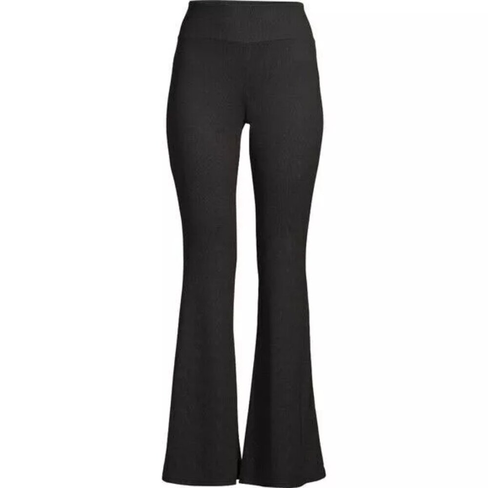No Boundaries Flare Pants, Plus Size Bell Bottom Pants, 2X-3X, Black Flare Pants